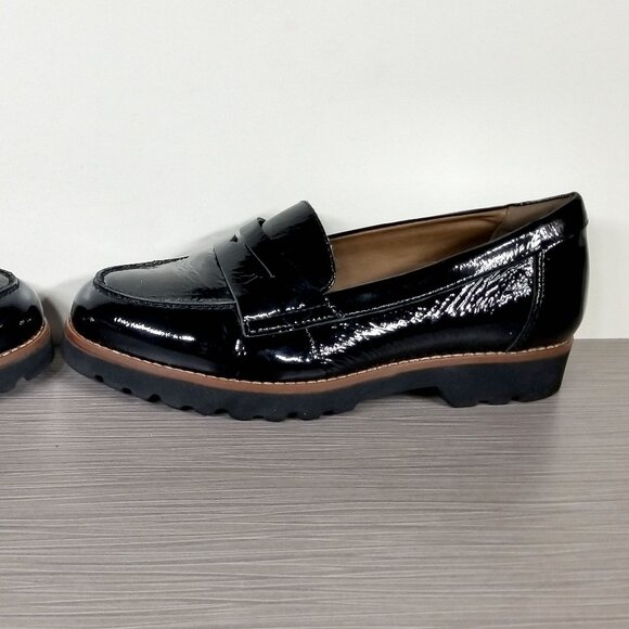 Earthies Braga Slip-on Loafer, Black Leather, Womens Size 5.5 B - Picture 9 of 13
